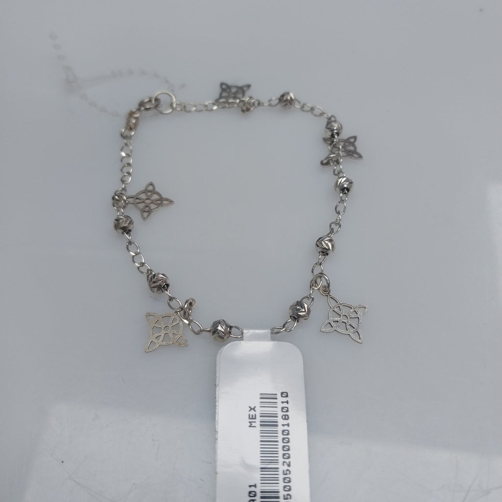 PULSERA TEJIDO ESPECIAL PLATA .925 18 CM 3.2 GR (NUEVO)