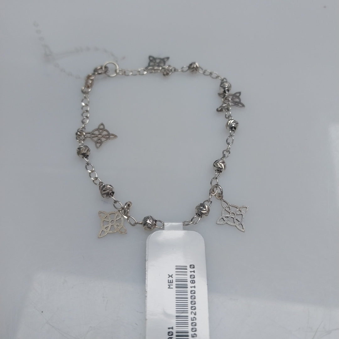 PULSERA TEJIDO ESPECIAL PLATA .925 18 CM 3.2 GR (NUEVO)