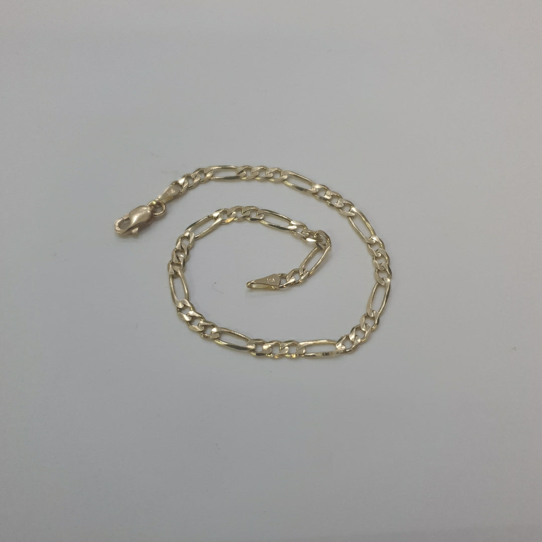 PULSERAS TEJIDO 3X1 ORO 14K 18 CM 2.9 GR (NUEVO)