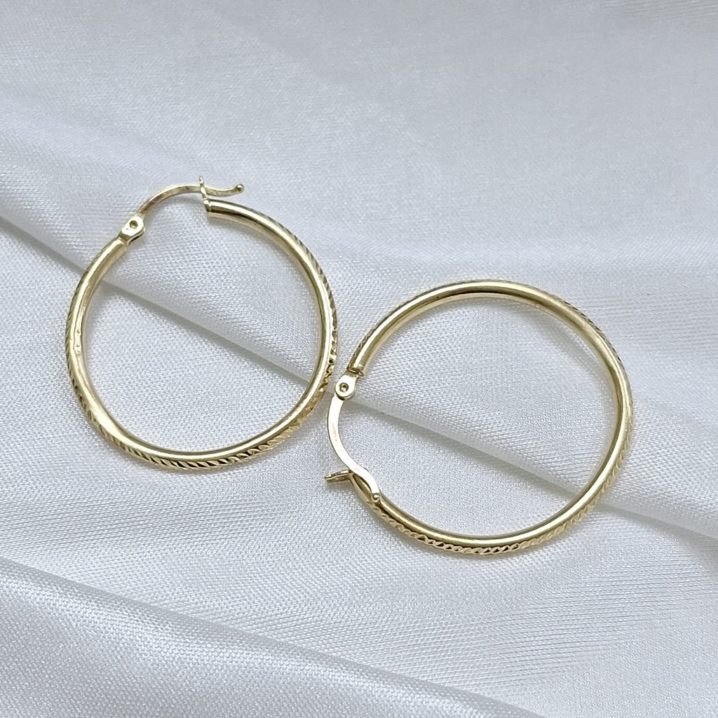 ARRACADAS PAR ORO 14 K 1.8 GRMS (SEMINUEVO)