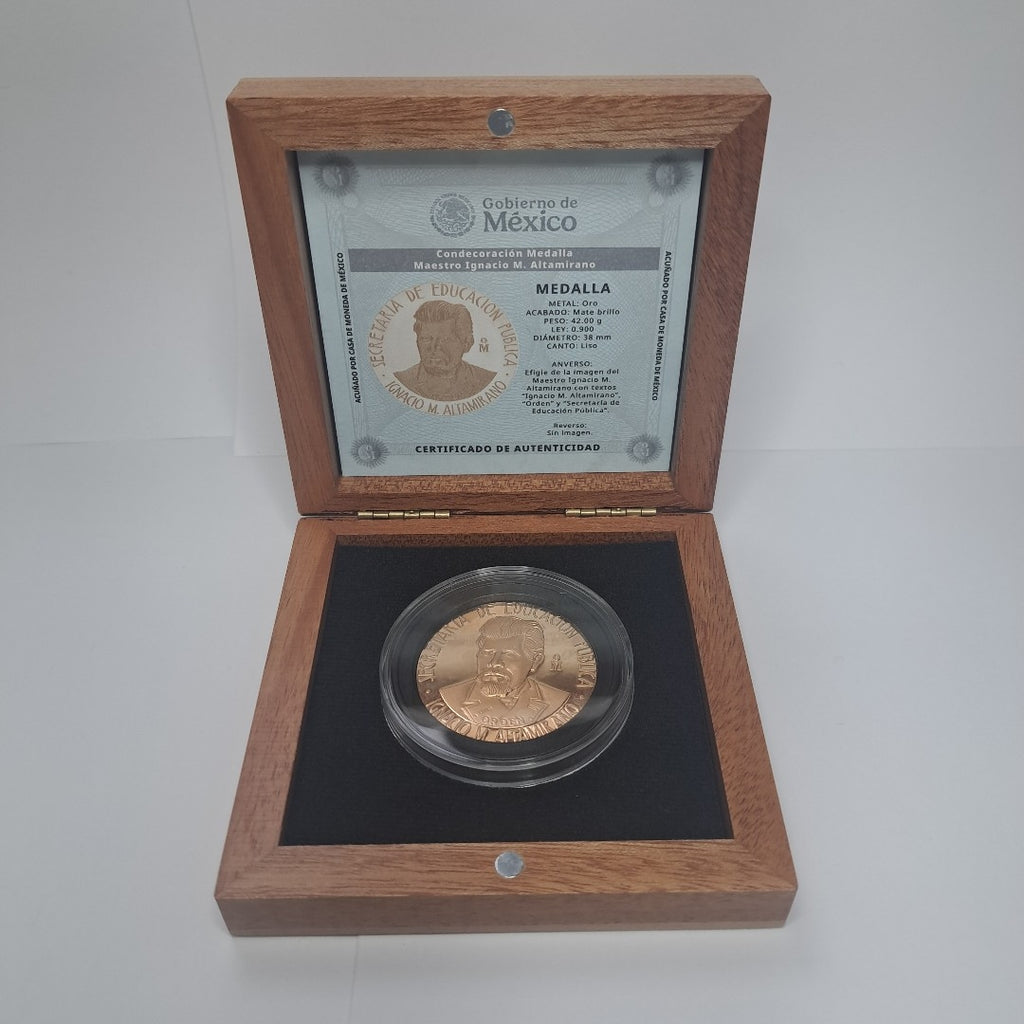 MEDALLA CONMEMORATIVA ORO 21 K 42,10 GRMS (SEMINUEVO)
