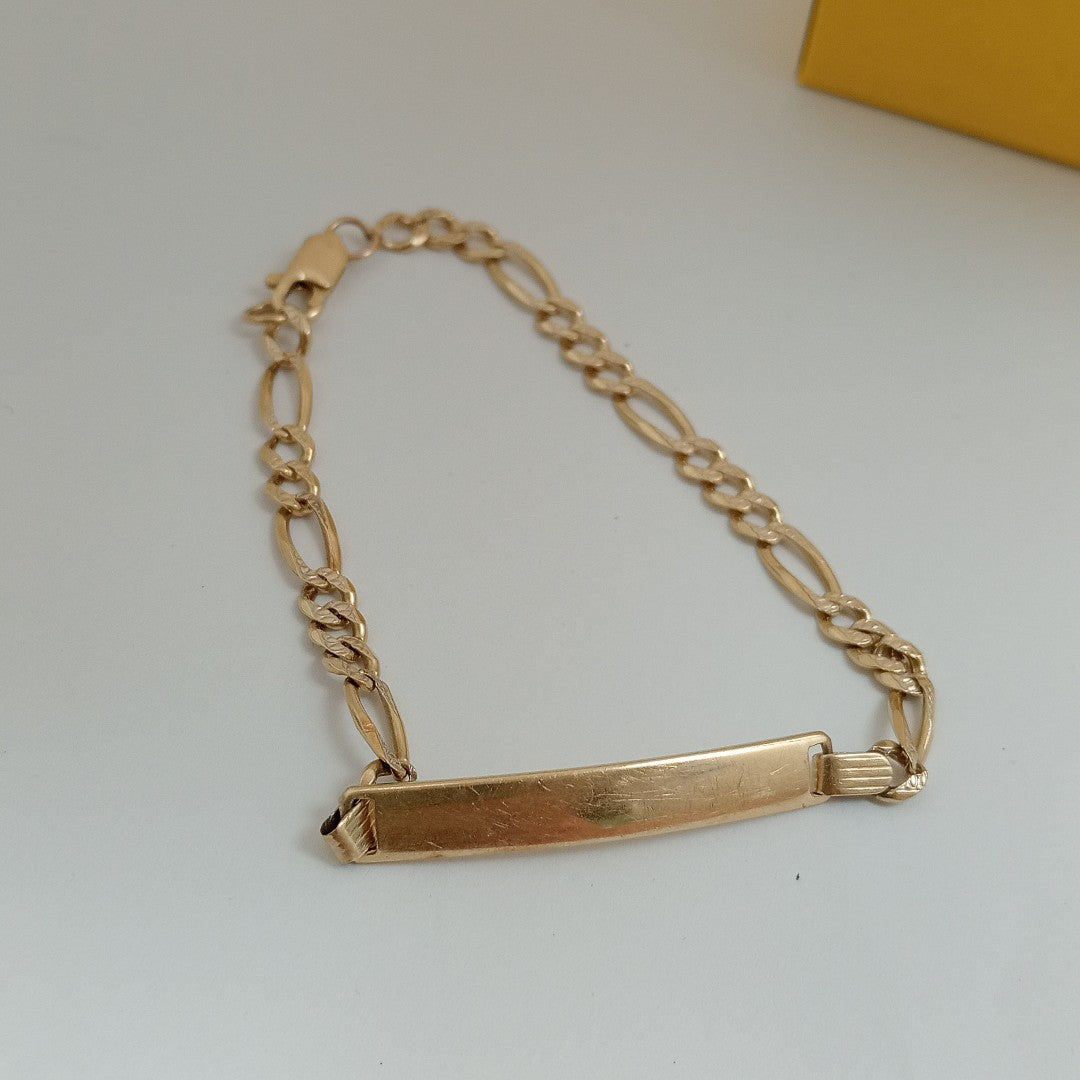 ESCLAVA ORO, RODIADO 14 K 6.5 GRMS (SEMINUEVO)