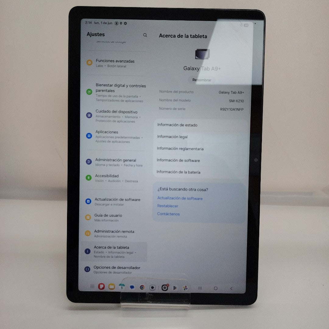 TABLETA SAMSUNG GALAXY TAB A9+ SM-X210 (2023) 128 GB 8 GB RAM (SEMINUEVO)