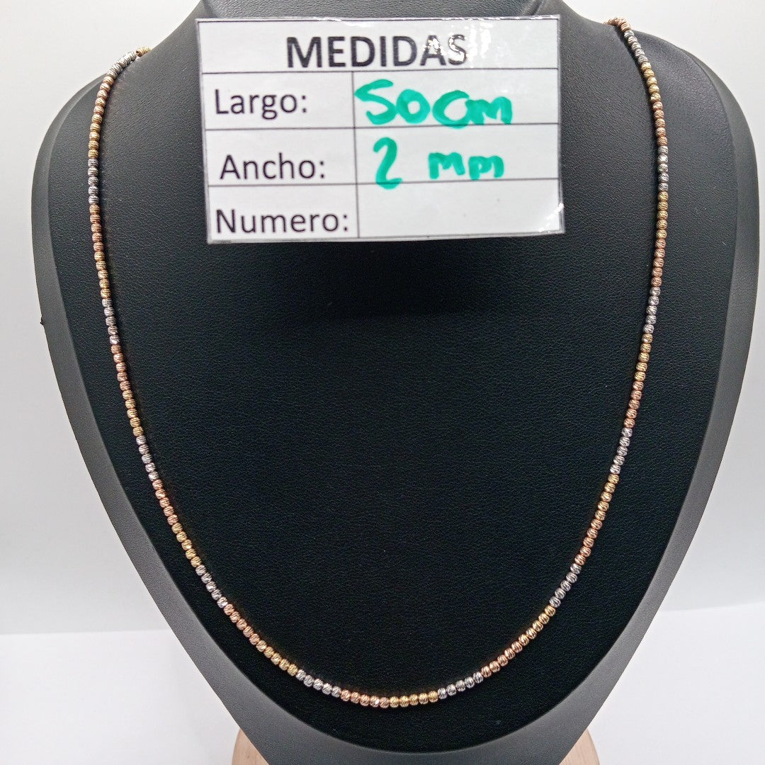 CADENA ORO COMBINADO 10 K 5,60 GRMS (SEMINUEVO)