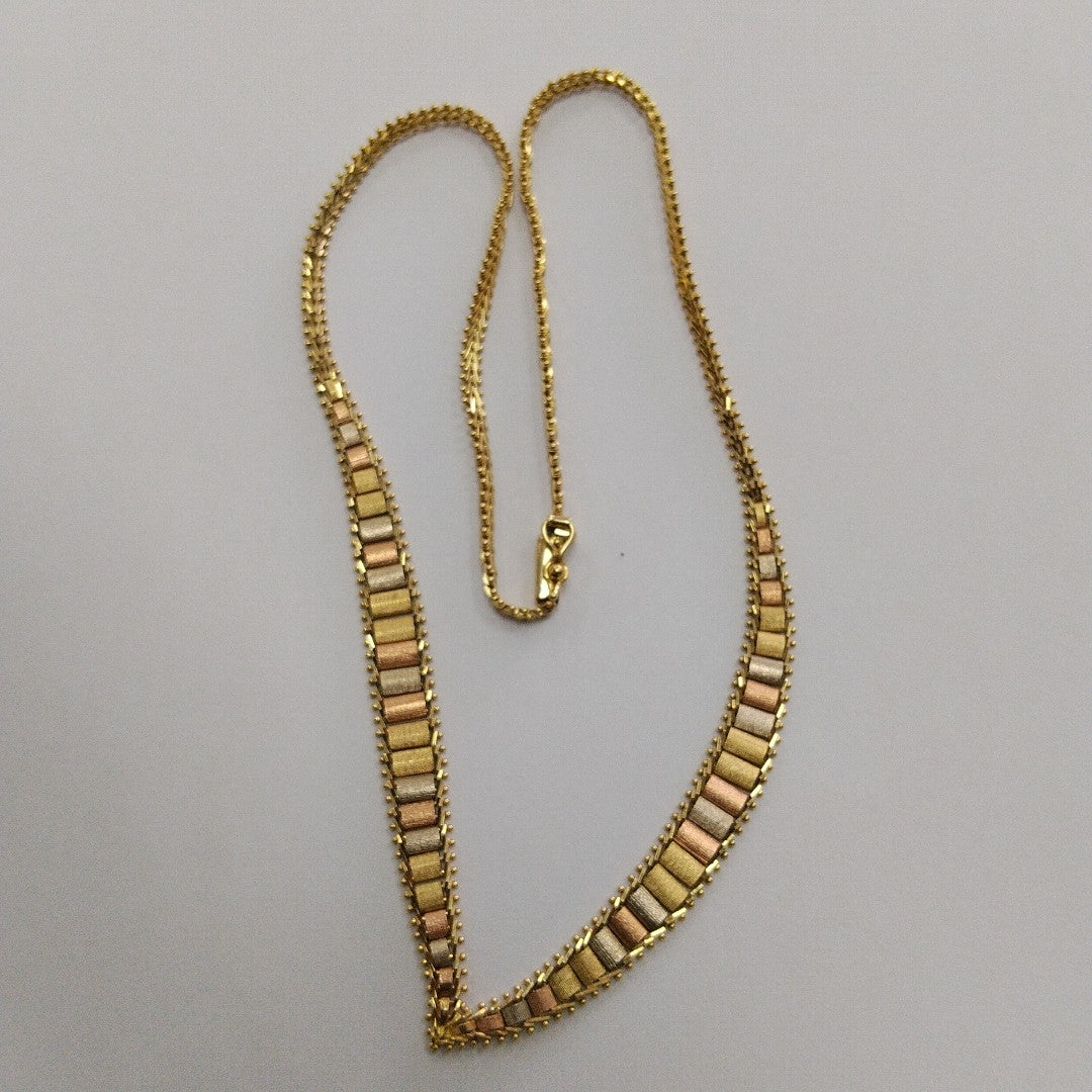 GARGANTILLA ORO, ORO COMBINADO 14 K 14 GRMS (SEMINUEVO)