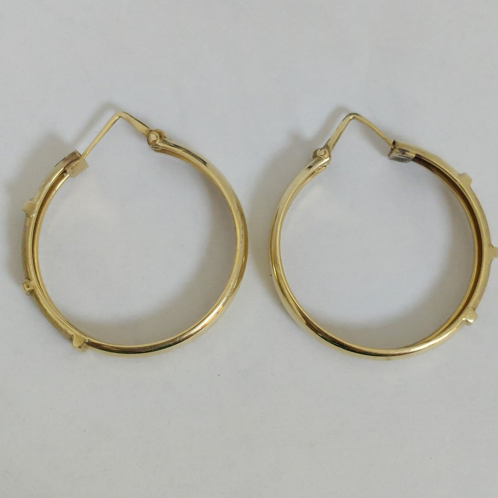 ARRACADAS PAR ORO 14 K 7.7 GRMS (SEMINUEVO)