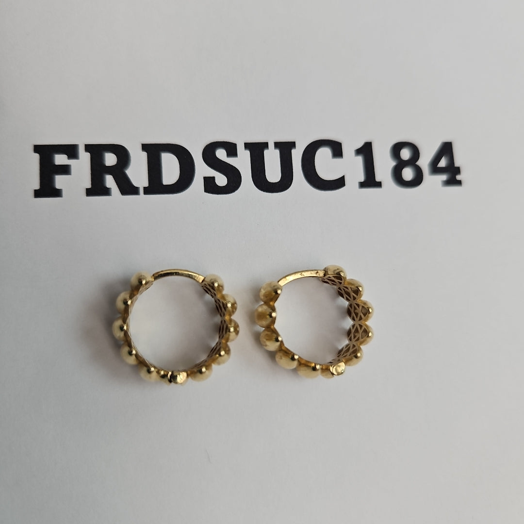 ARRACADAS PAR ORO 14 K 4.4 GRMS (SEMINUEVO)