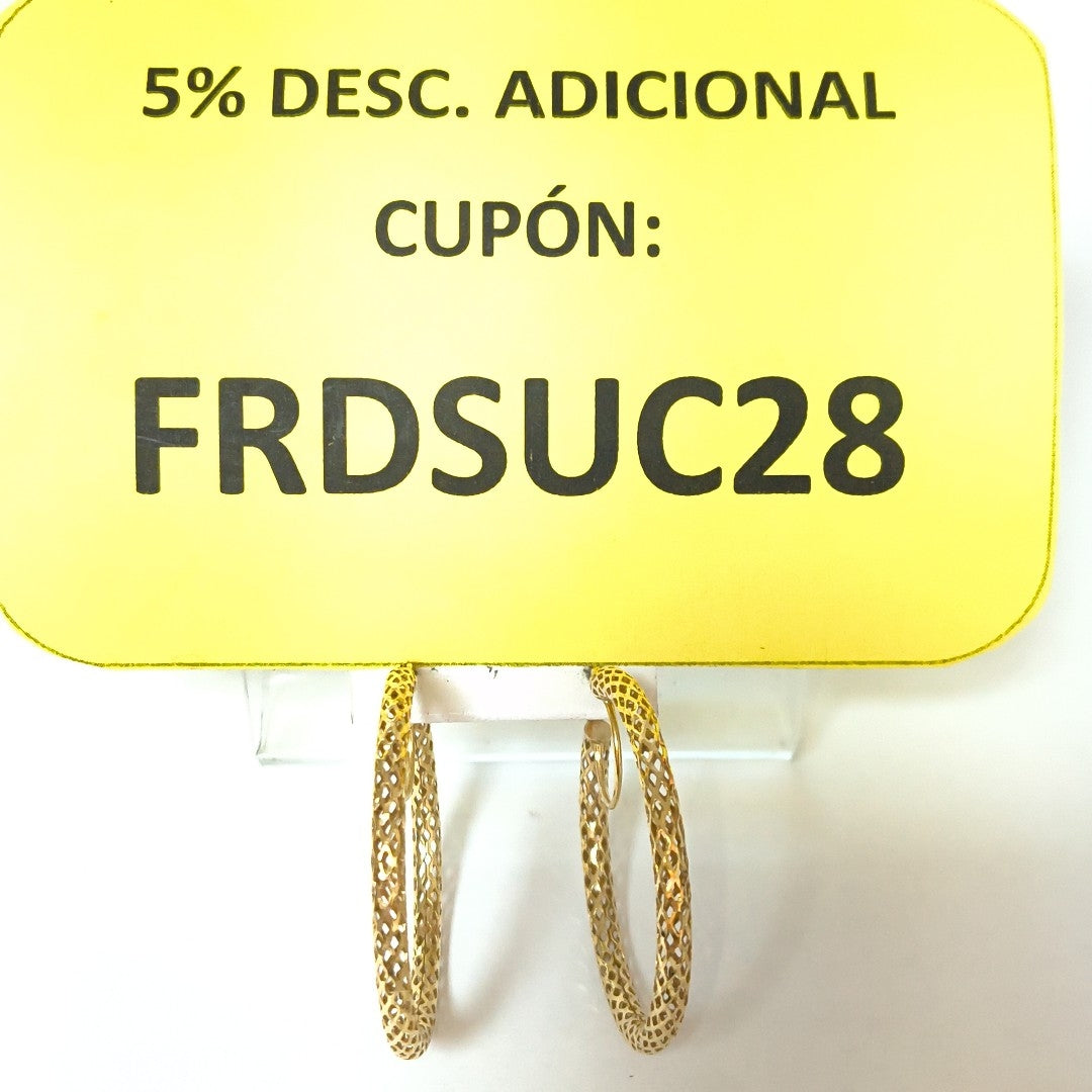 ARRACADAS PAR ORO 14 K 3,50 GRMS (SEMINUEVO)