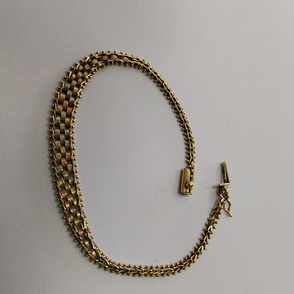 PULSERA ORO,ORO COMBINADO 14 K 7,70 GRMS (SEMINUEVO)