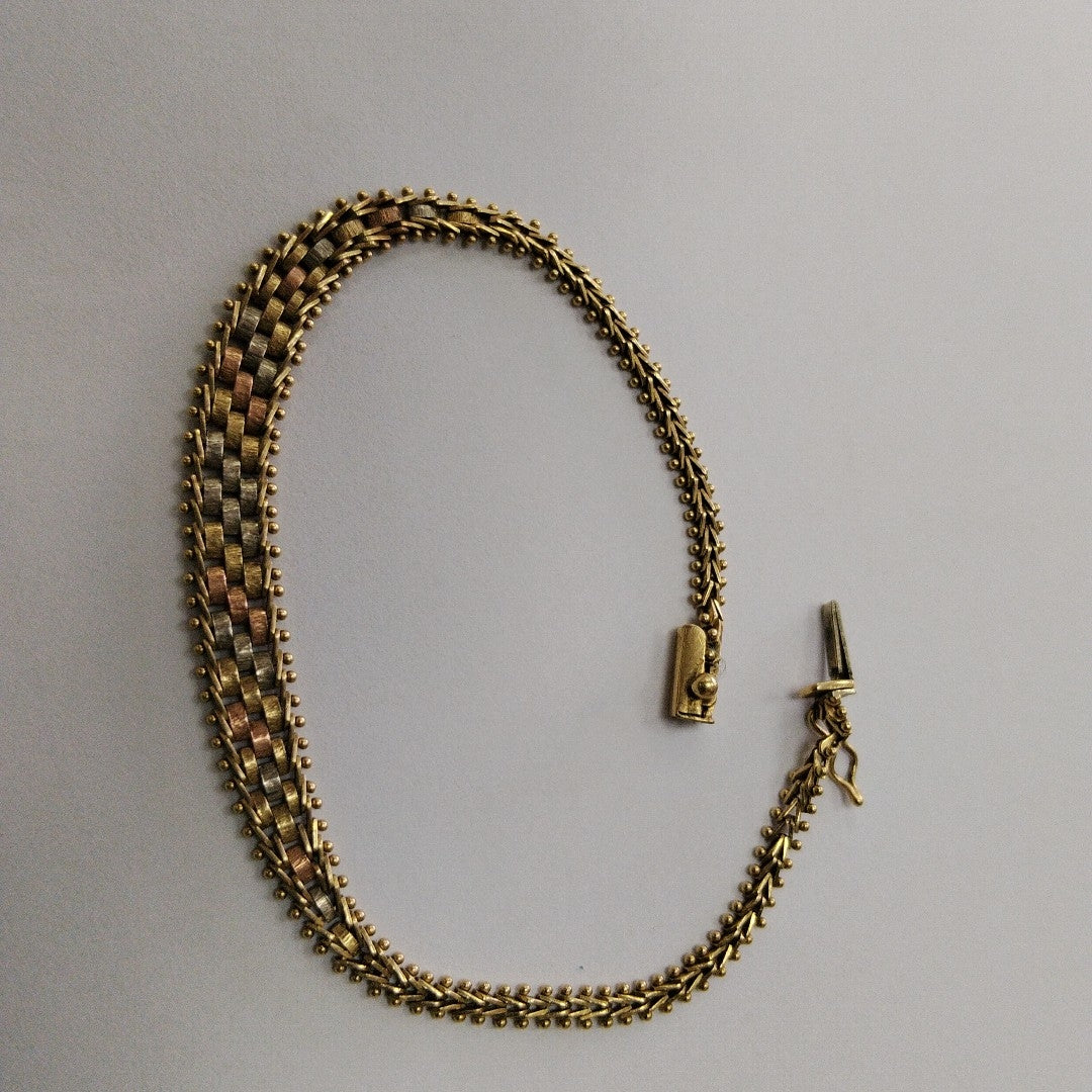 PULSERA ORO,ORO COMBINADO 14 K 7,70 GRMS (SEMINUEVO)