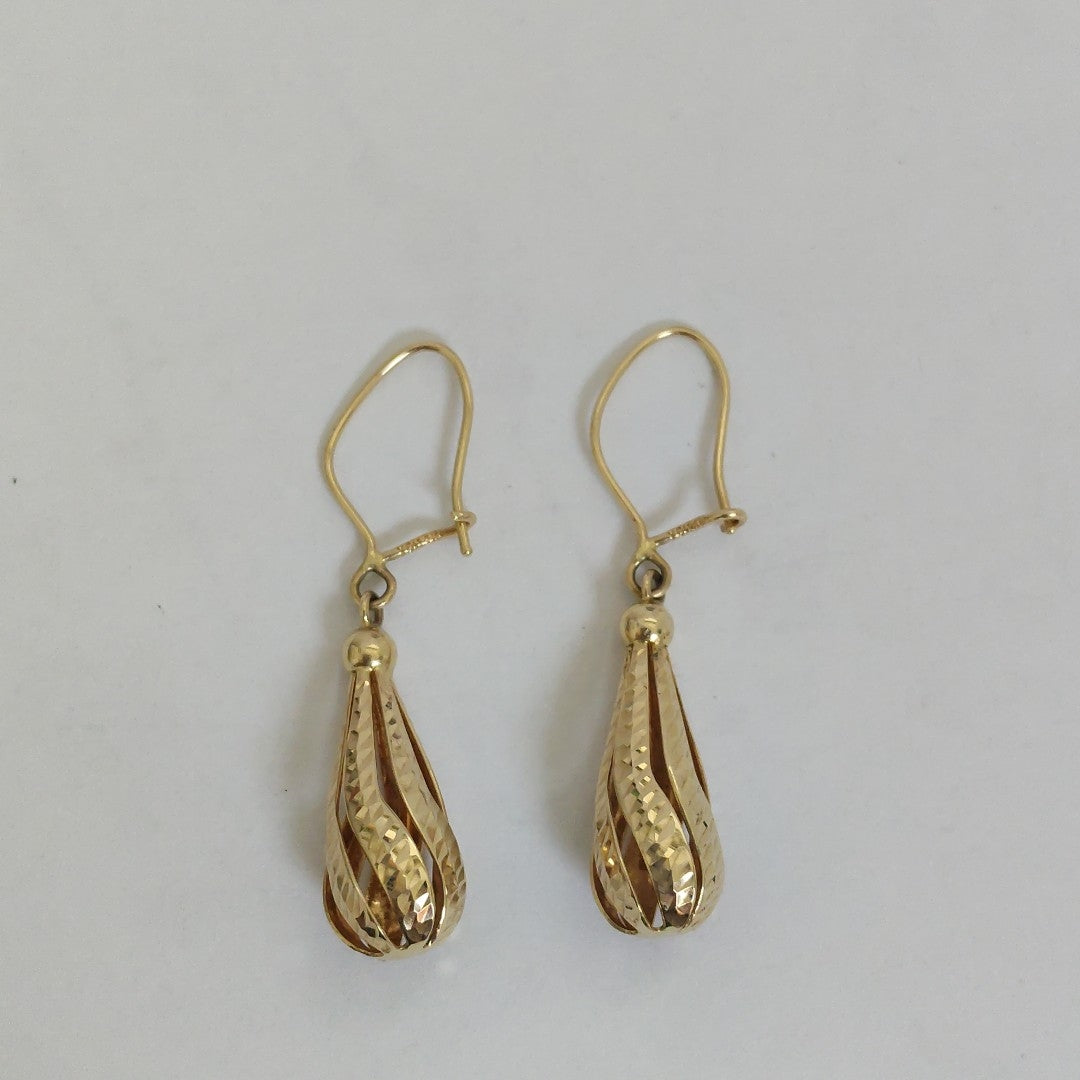 ARETES PAR ORO 14 K 2.4 GRMS (SEMINUEVO)