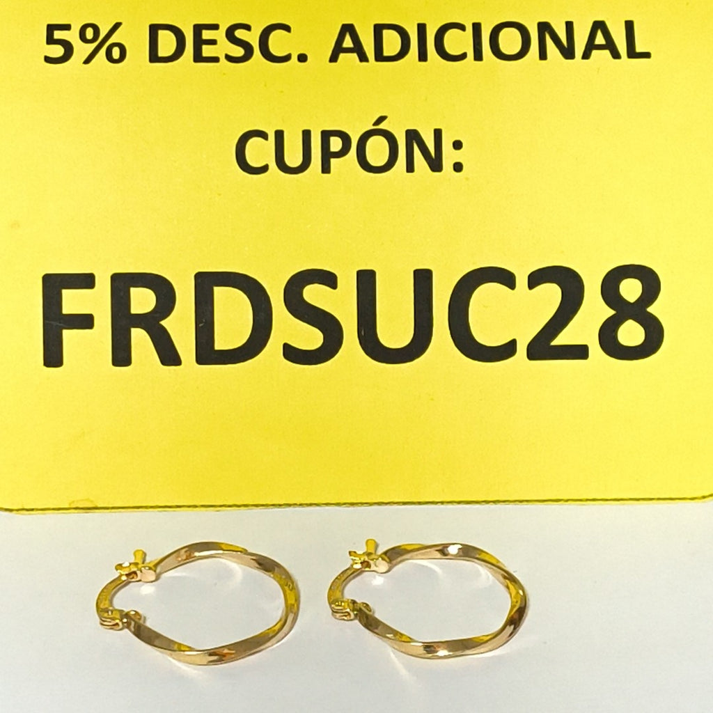 ARRACADAS PAR ORO 10 K 1.5 GRMS (SEMINUEVO)