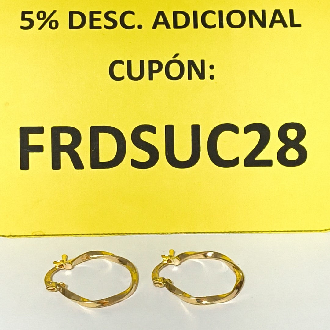 ARRACADAS PAR ORO 10 K 1.5 GRMS (SEMINUEVO)