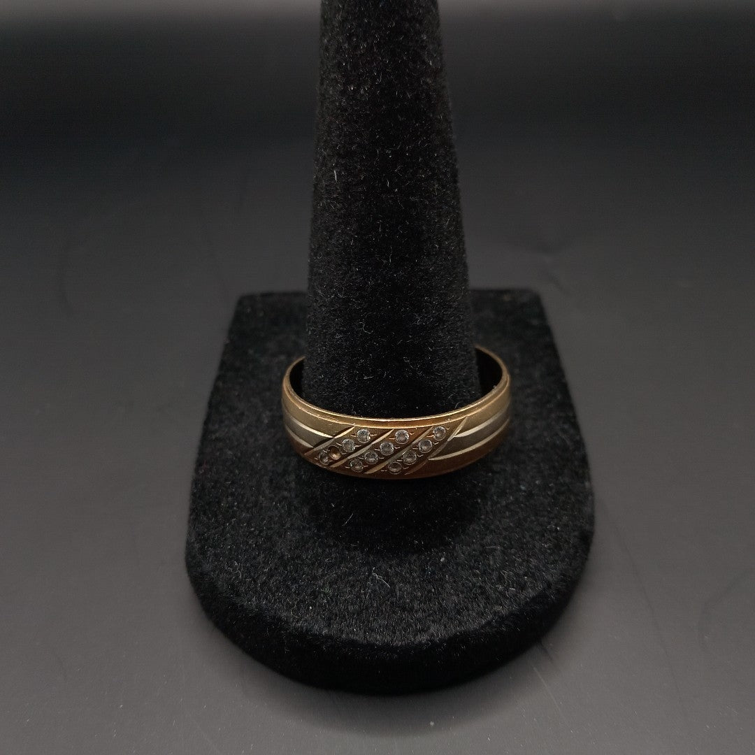 ARGOLLA ORO,ORO COMBINADO 14 K 3,10 GRMS (SEMINUEVO)