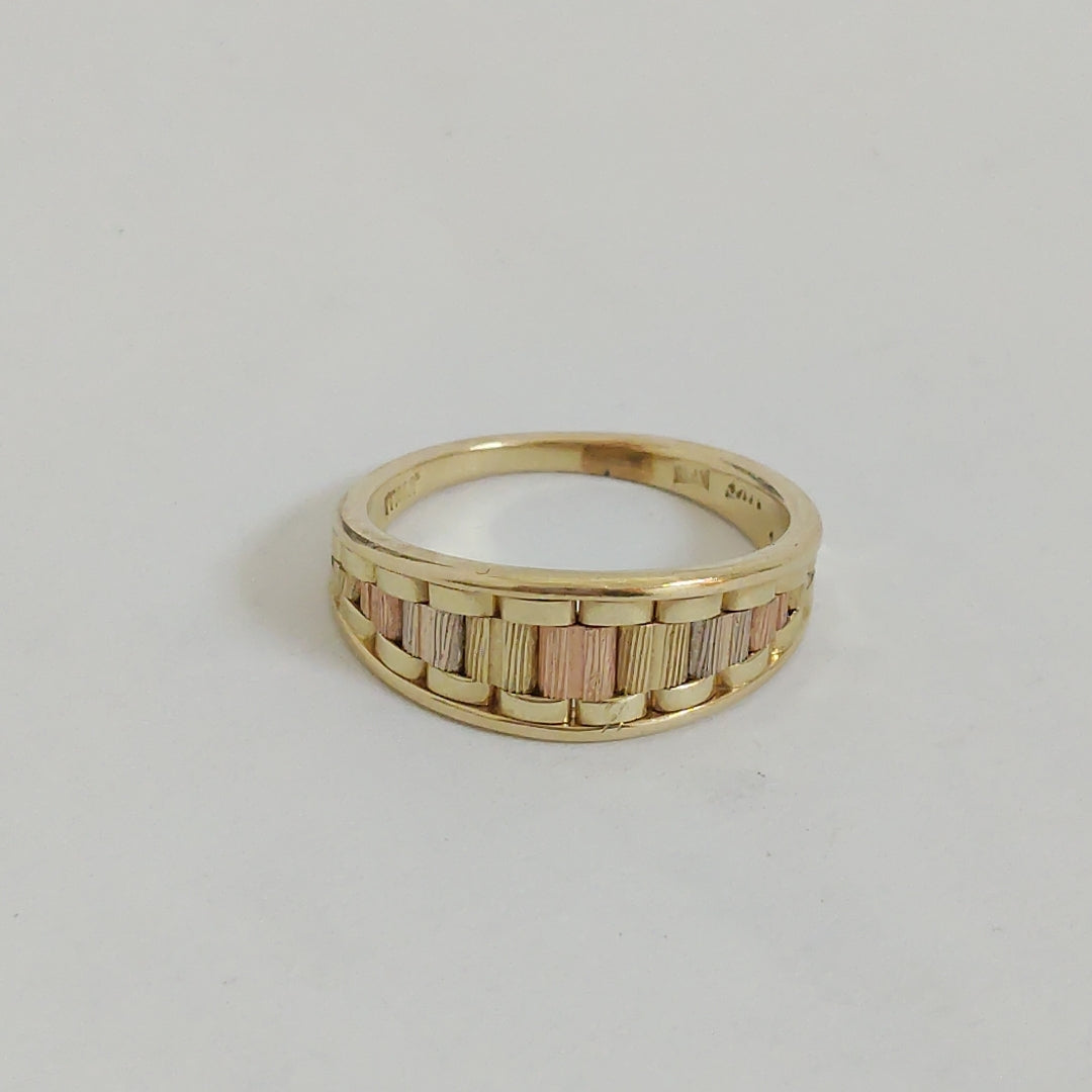 ANILLITO ORO COMBINADO 14 K 3.3 GRMS (SEMINUEVO)