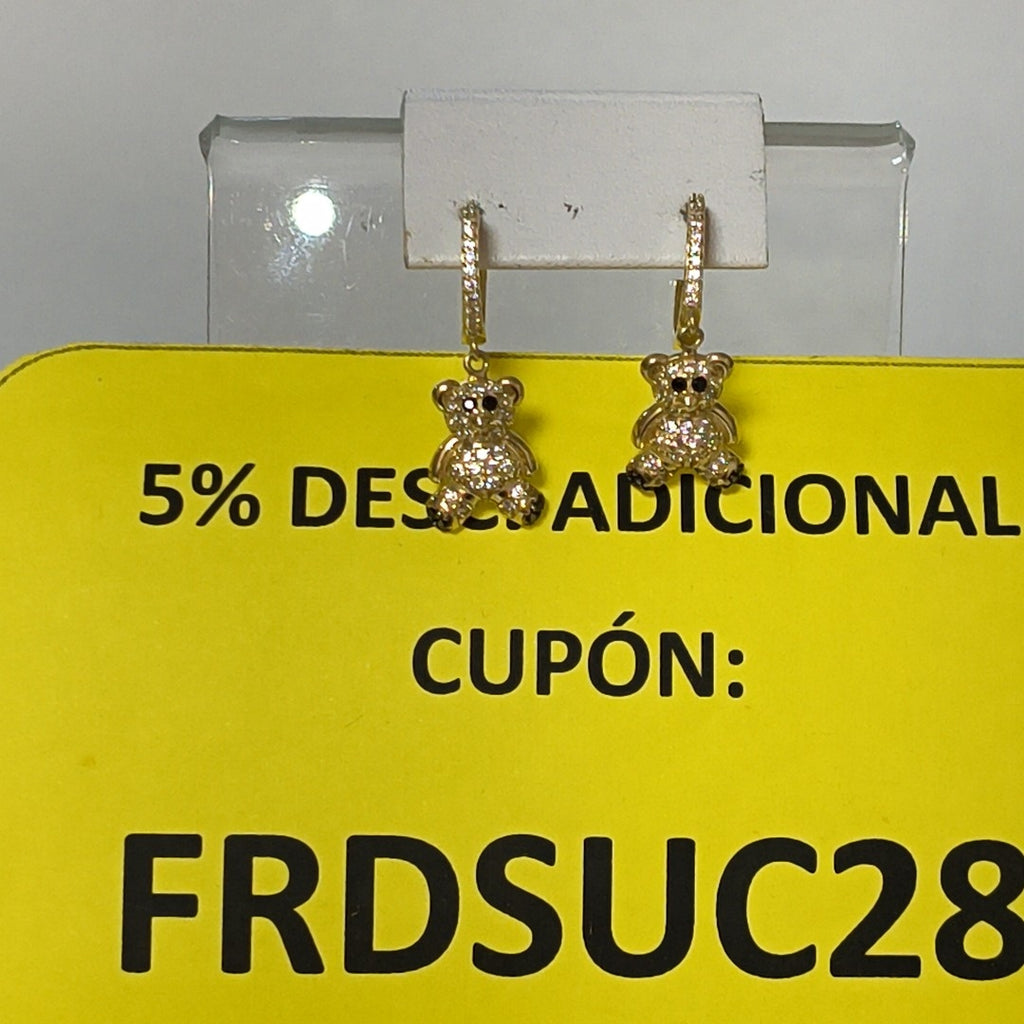 ARRACADAS PAR ORO 10 K 3.1 GRMS (SEMINUEVO)