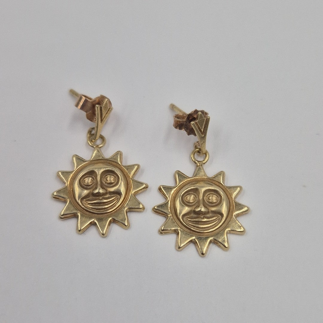 ARETES PAR ORO 14 K 2,40 GRMS (SEMINUEVO)