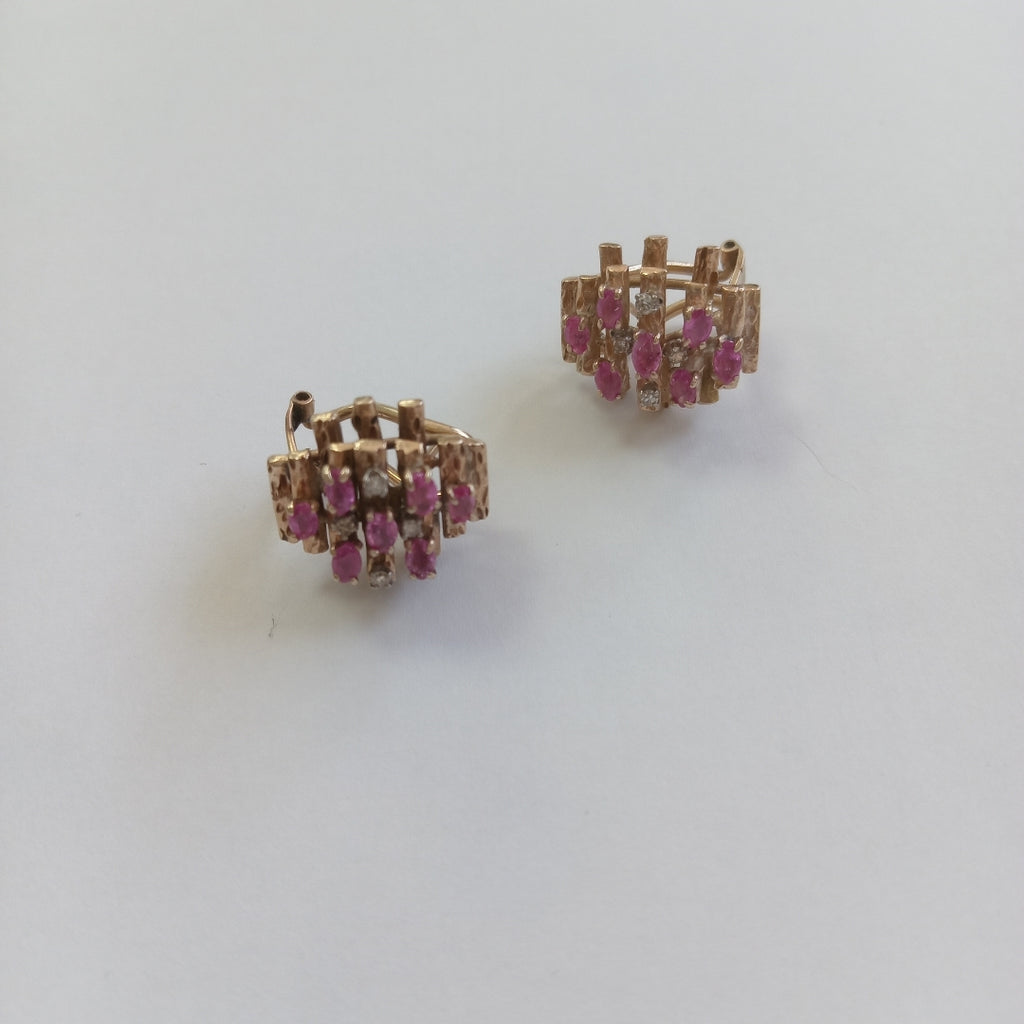 ARETES PAR ORO 12 K 12,20 GRMS (SEMINUEVO)