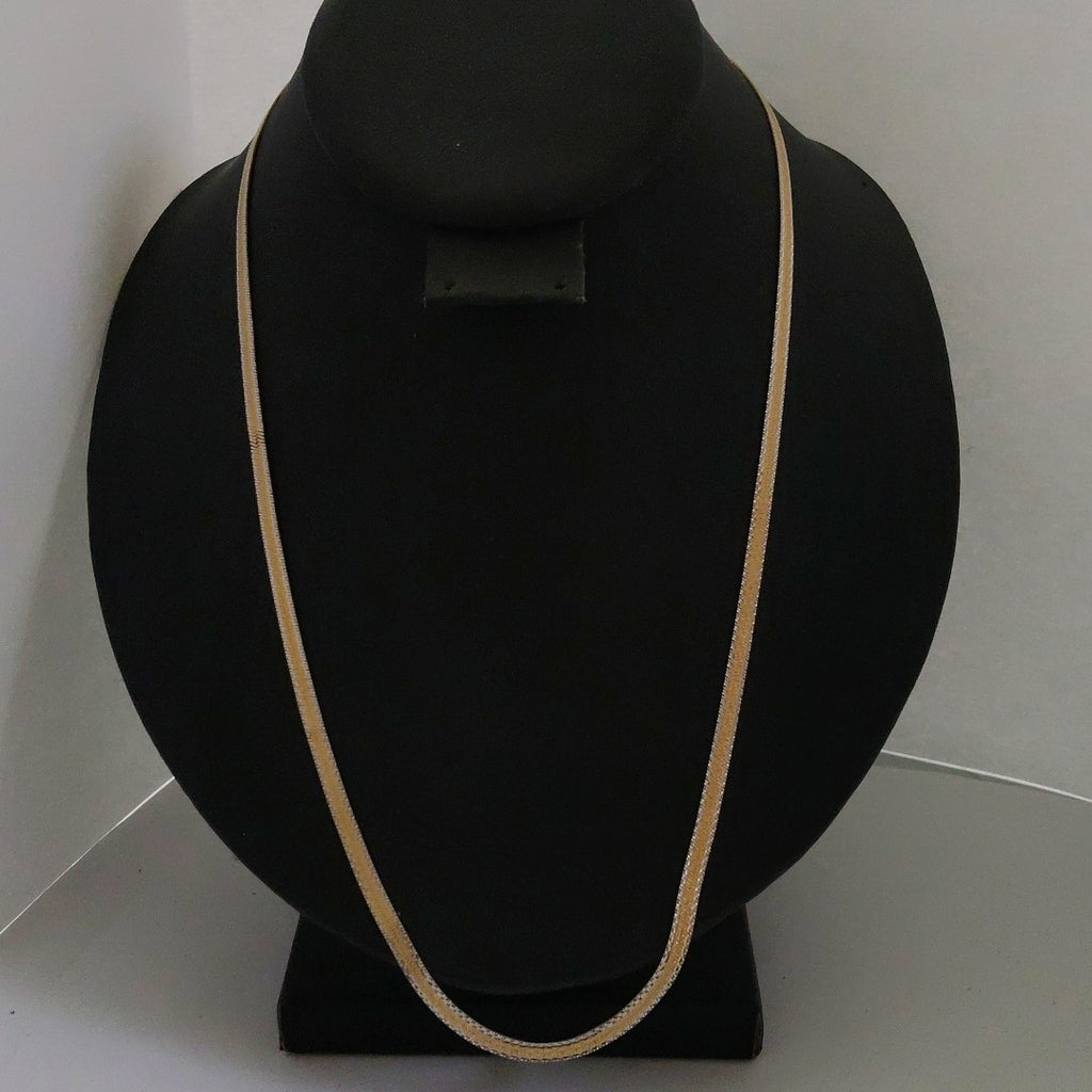 CADENA ORO COMBINADO 14 K 7.7 GRMS (SEMINUEVO)
