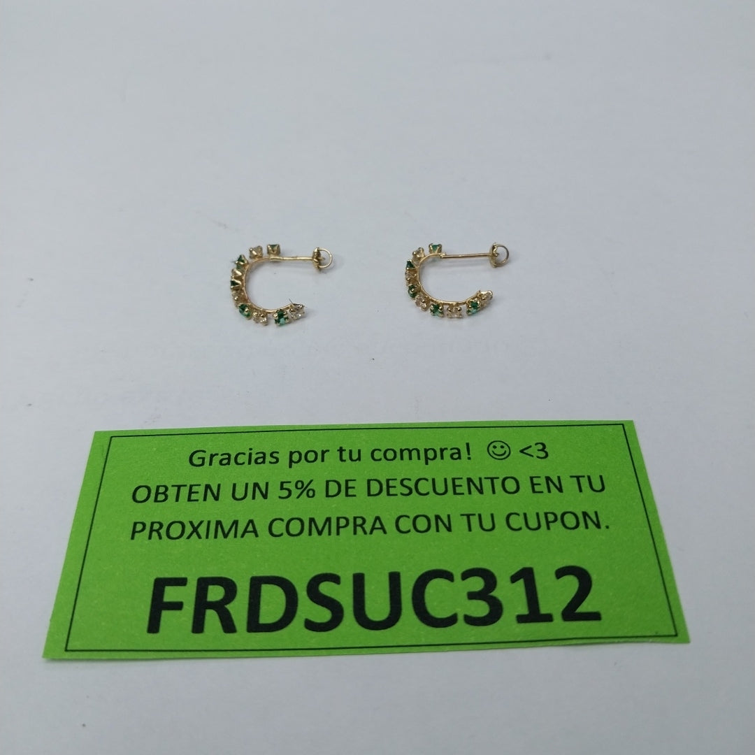 ARETES PAR ORO 10 K 0.8 GRMS (SEMINUEVO)