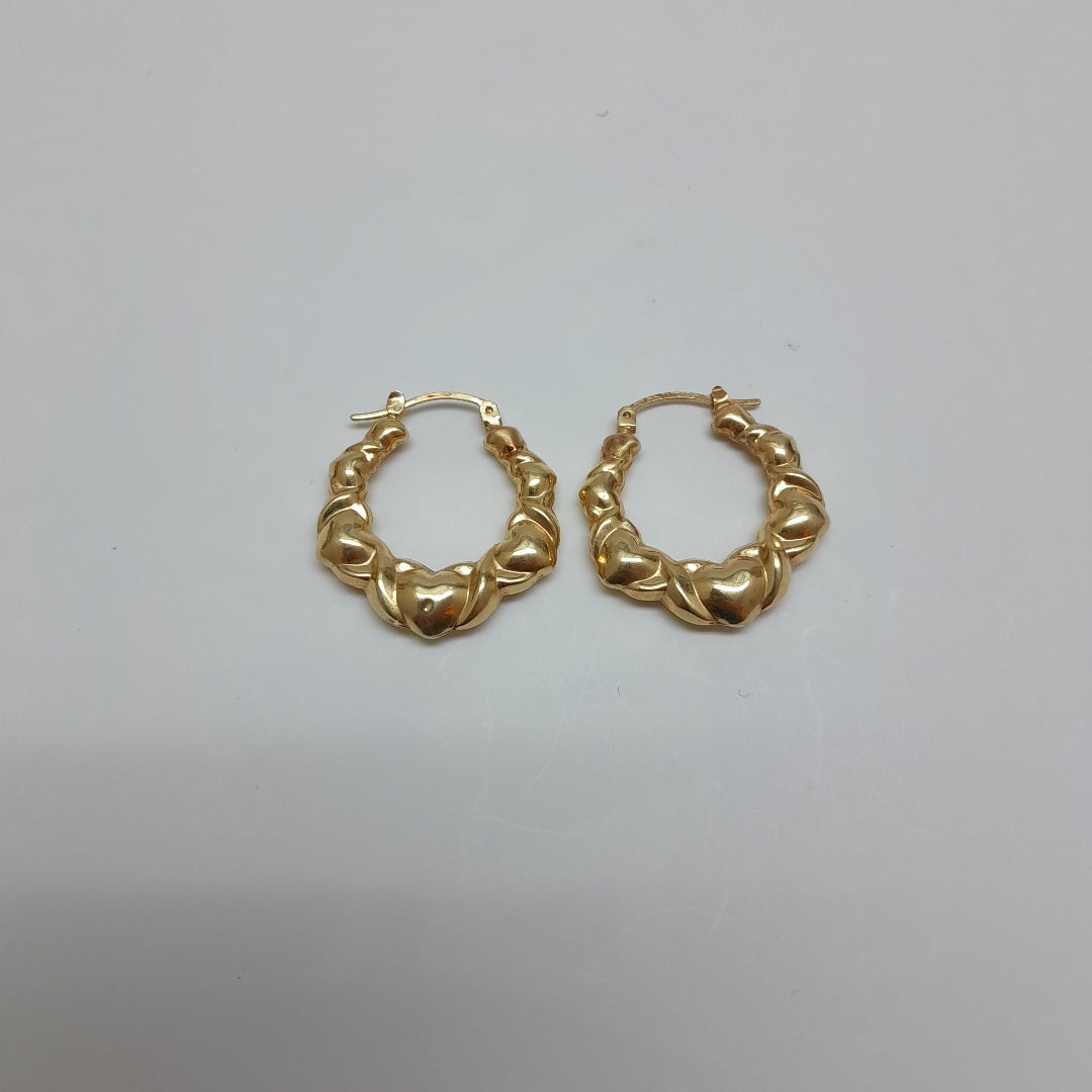 ARRACADAS PAR ORO 14 K 3.3 GRMS (SEMINUEVO)