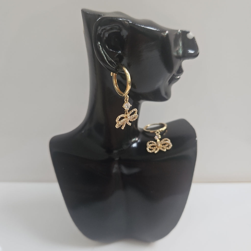 ARRACADAS PAR ORO 14 K 2.2 GRMS (SEMINUEVO)