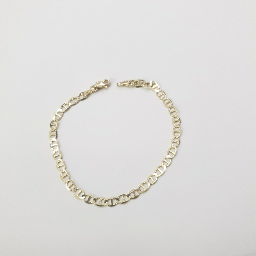 PULSERAS TEJIDO MARINERA ORO 14K 18 CM 2.8 GR (NUEVO)