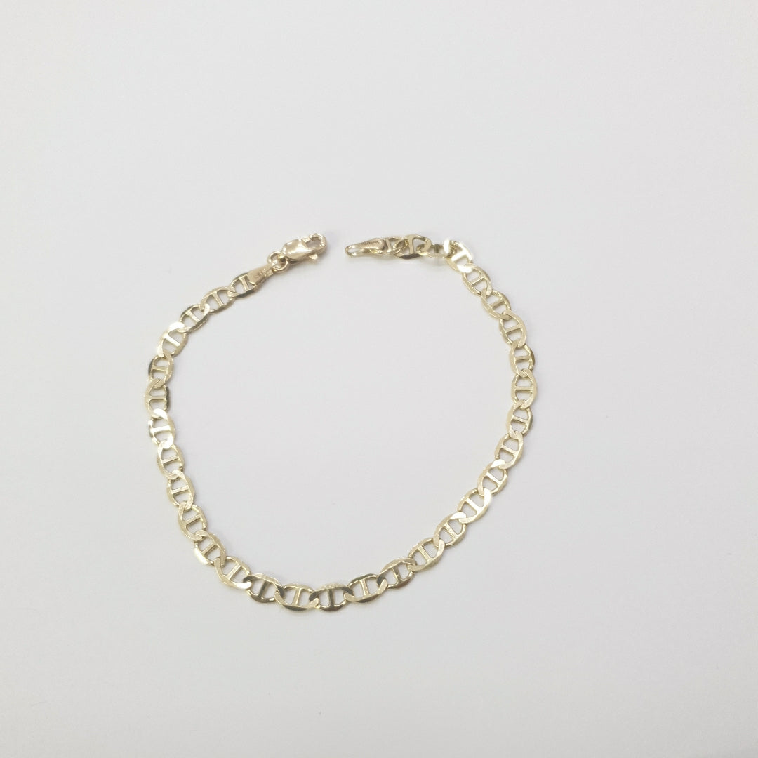 PULSERAS TEJIDO MARINERA ORO 14K 18 CM 2.8 GR (NUEVO)