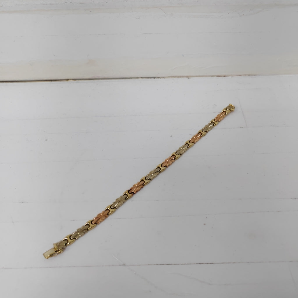 PULSERA ORO, ORO COMBINADO 14 K 9.9 GRMS (SEMINUEVO)