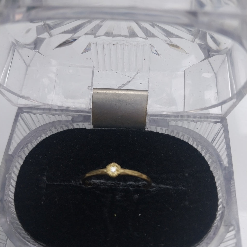 ANILLOS C/CIRCONIA ORO 10K TALLA 6 0.9 GR (NUEVO)
