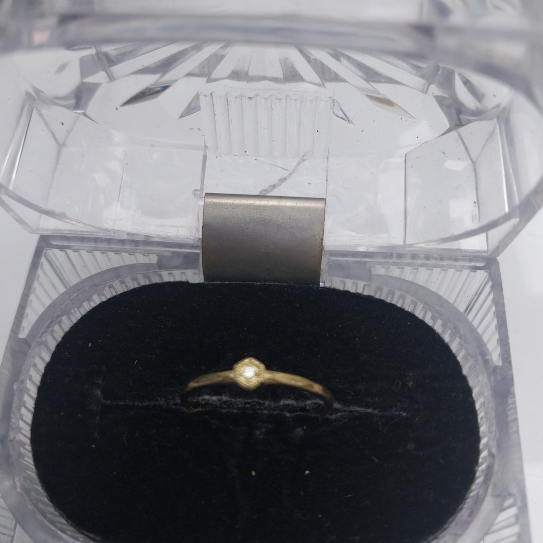 ANILLOS C/CIRCONIA ORO 10K TALLA 6 0.9 GR (NUEVO)