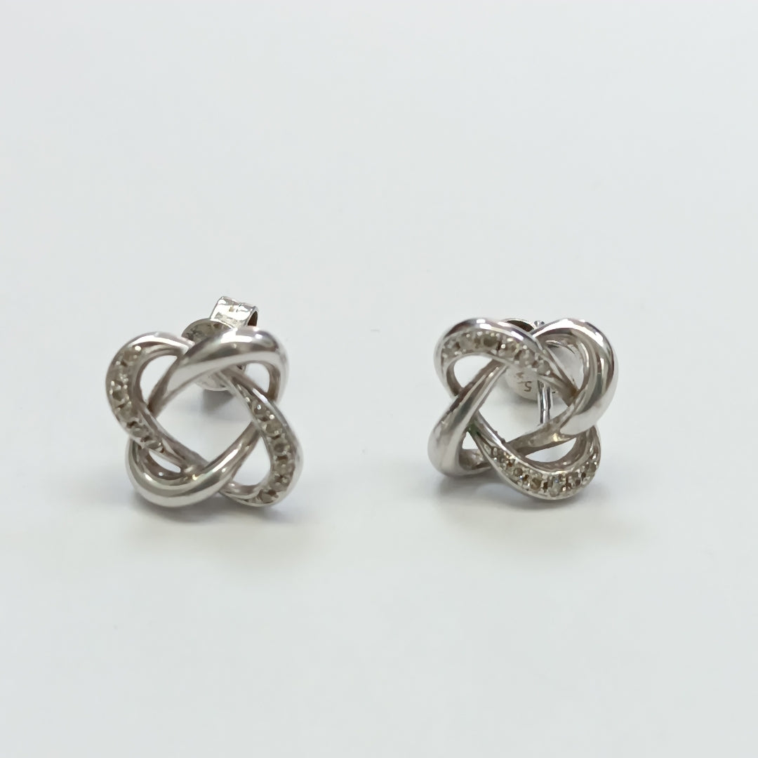 ARETES PAR ORO,ORO BLANCO 14 K 2,60 GRMS (SEMINUEVO)