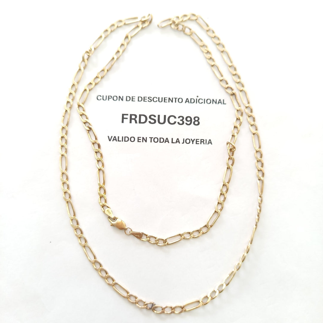 CADENA ORO 14 K 7.9 GRMS (SEMINUEVO)