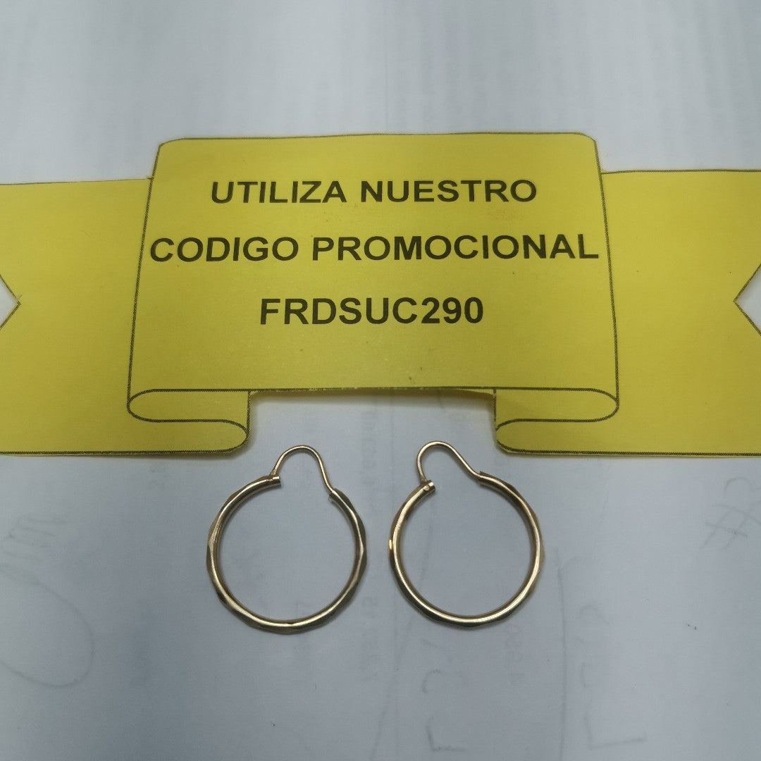 ARRACADAS PAR ORO 14 K 1.4 GRMS (SEMINUEVO)