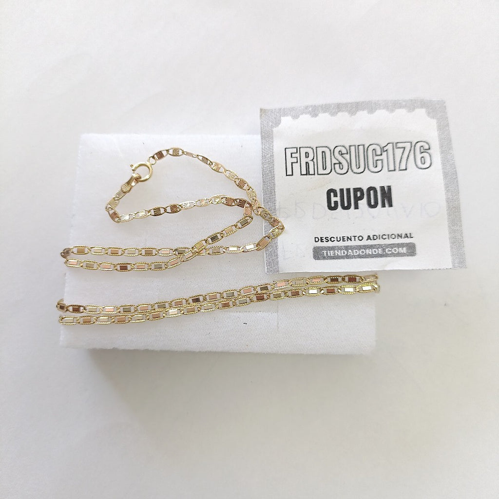 CADENA ORO COMBINADO 10 K 2.8 GRMS (SEMINUEVO)