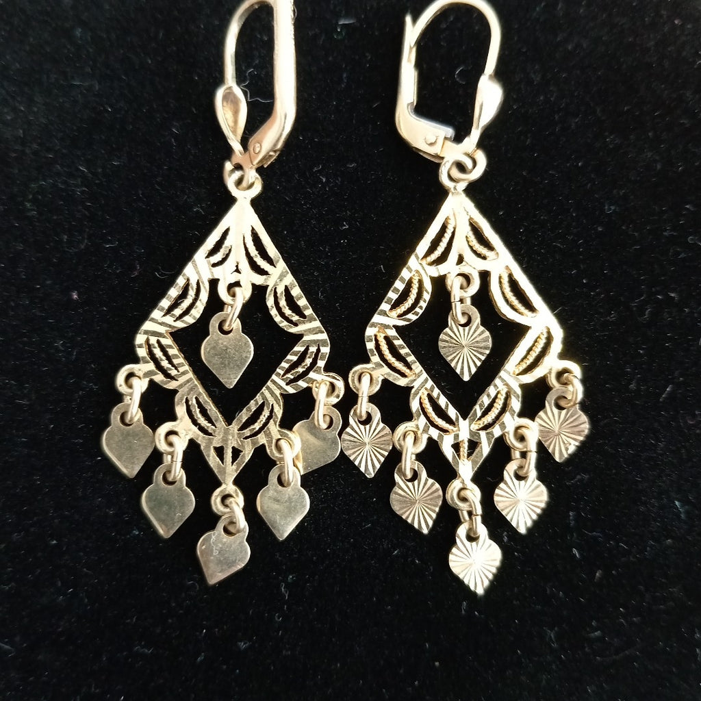 ARETES PAR ORO 14 K 4,20 GRMS (SEMINUEVO)
