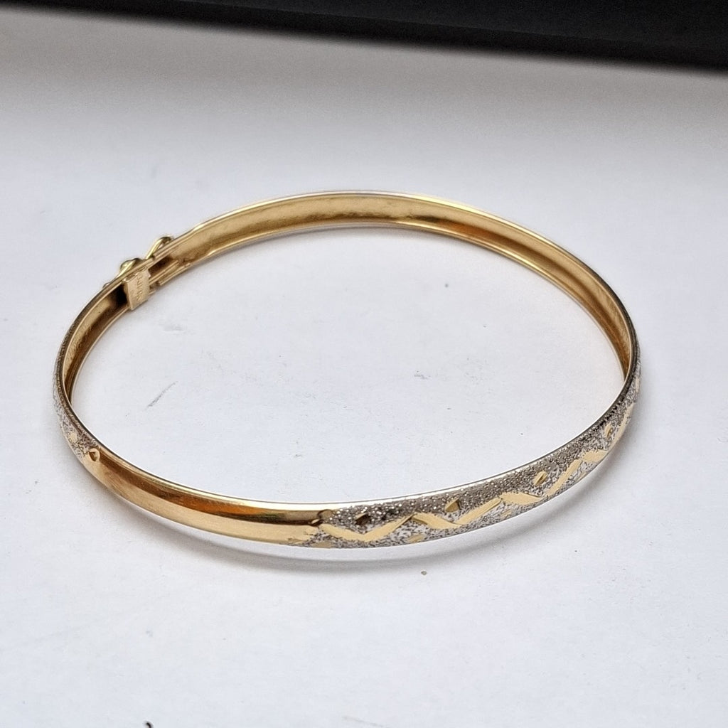 PULSERA RIGIDA ORO 14 K 5,40 GRMS (SEMINUEVO)