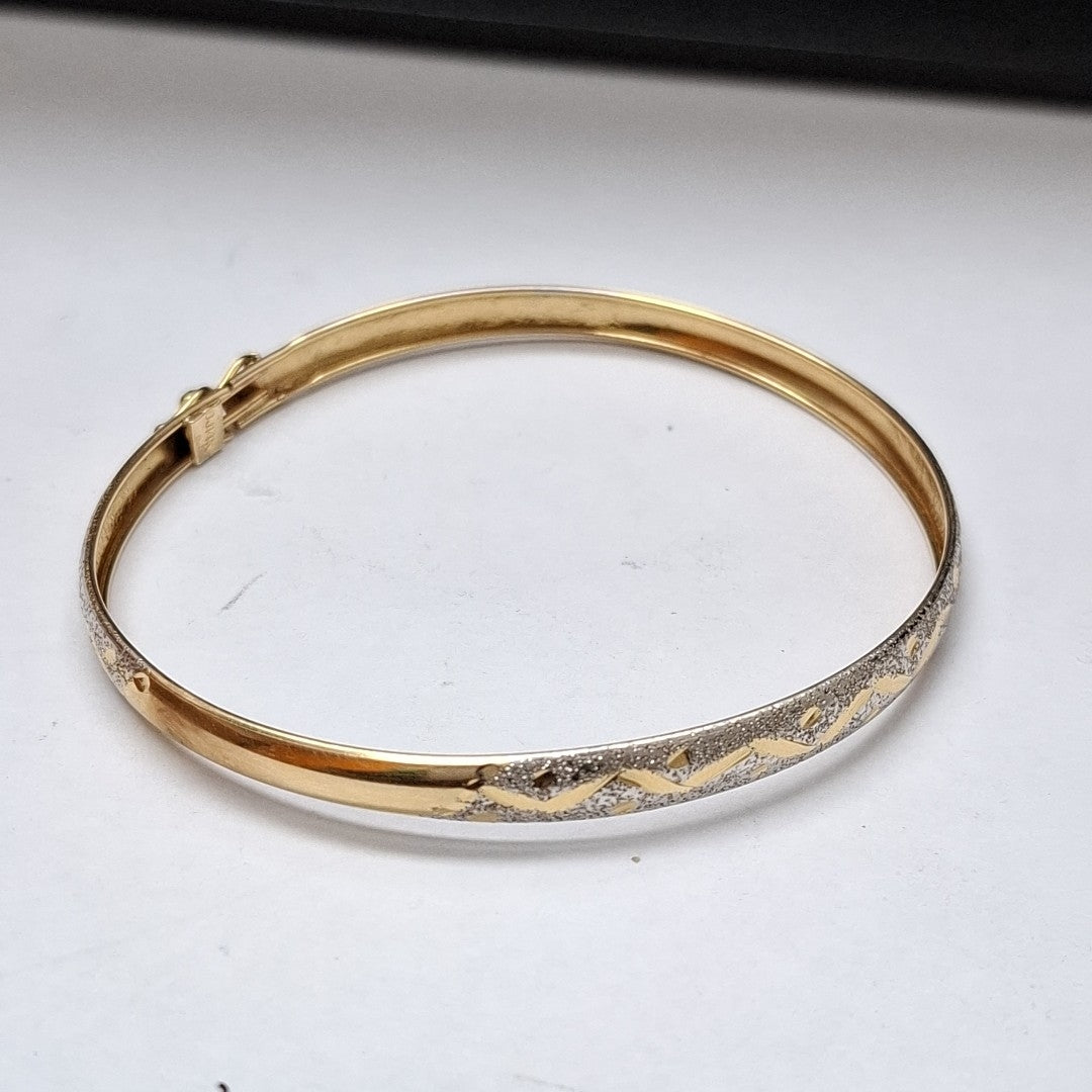 PULSERA RIGIDA ORO 14 K 5,40 GRMS (SEMINUEVO)