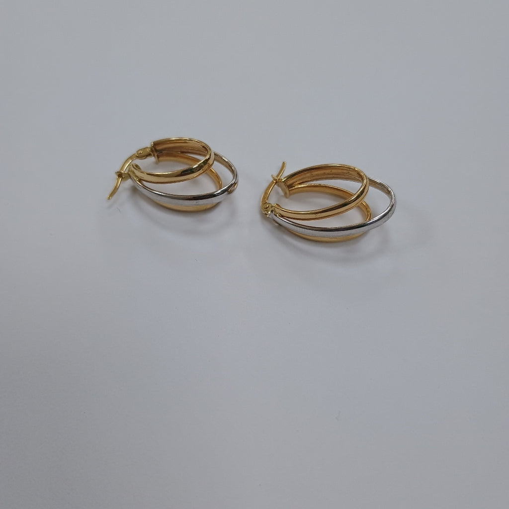 ARETES PAR ORO,RODIADO 14 K 2,60 GRMS (SEMINUEVO)
