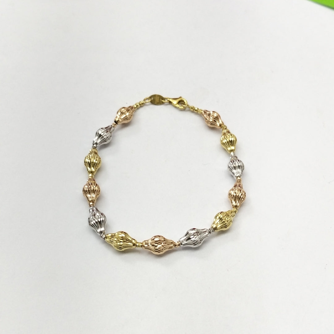 PULSERA ORO, ORO COMBINADO 10 K 4.9 GRMS (SEMINUEVO)