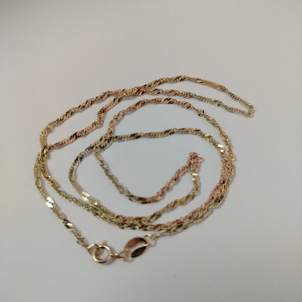 CADENA ORO, ORO COMBINADO 10 K 1.4 GRMS (SEMINUEVO)