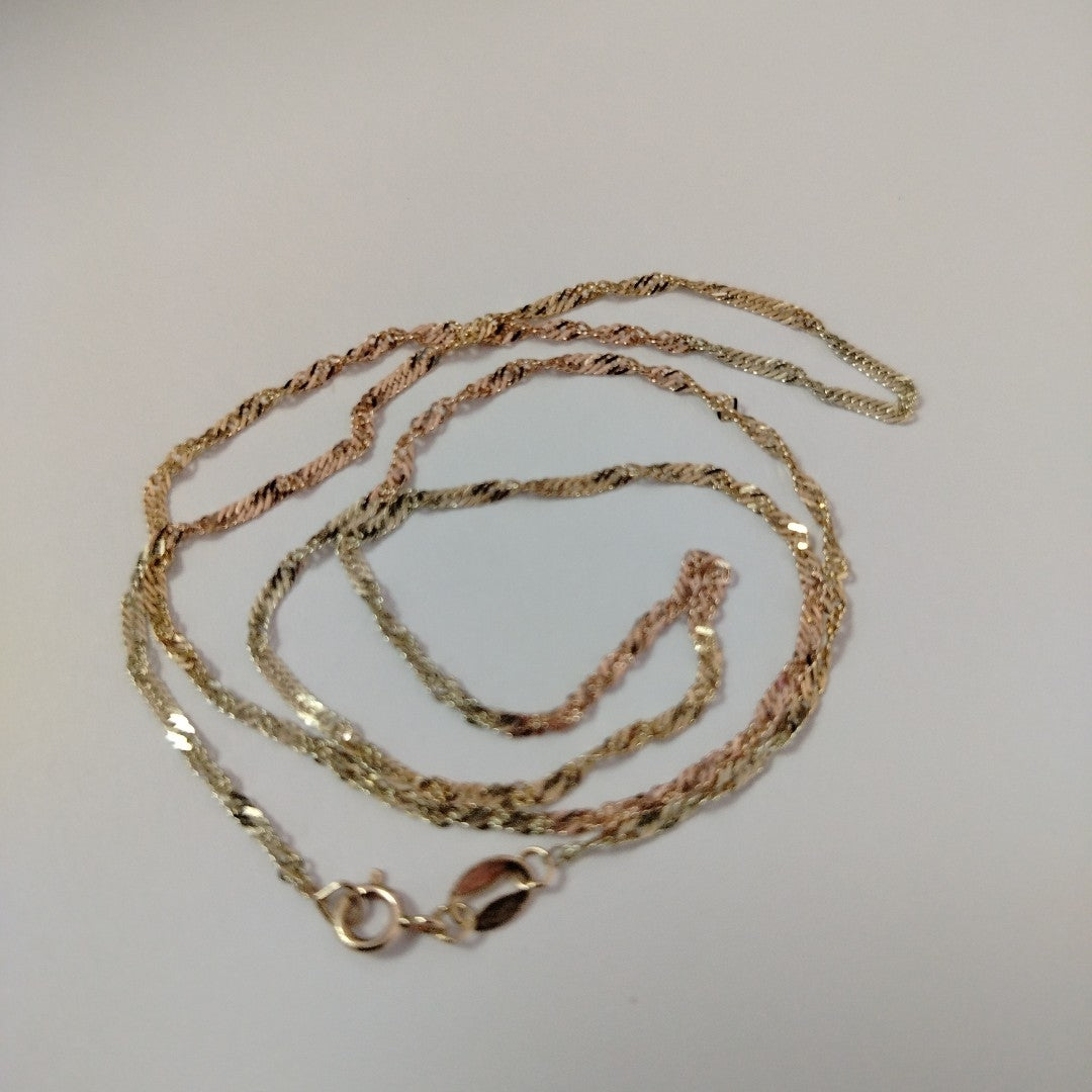 CADENA ORO, ORO COMBINADO 10 K 1.4 GRMS (SEMINUEVO)