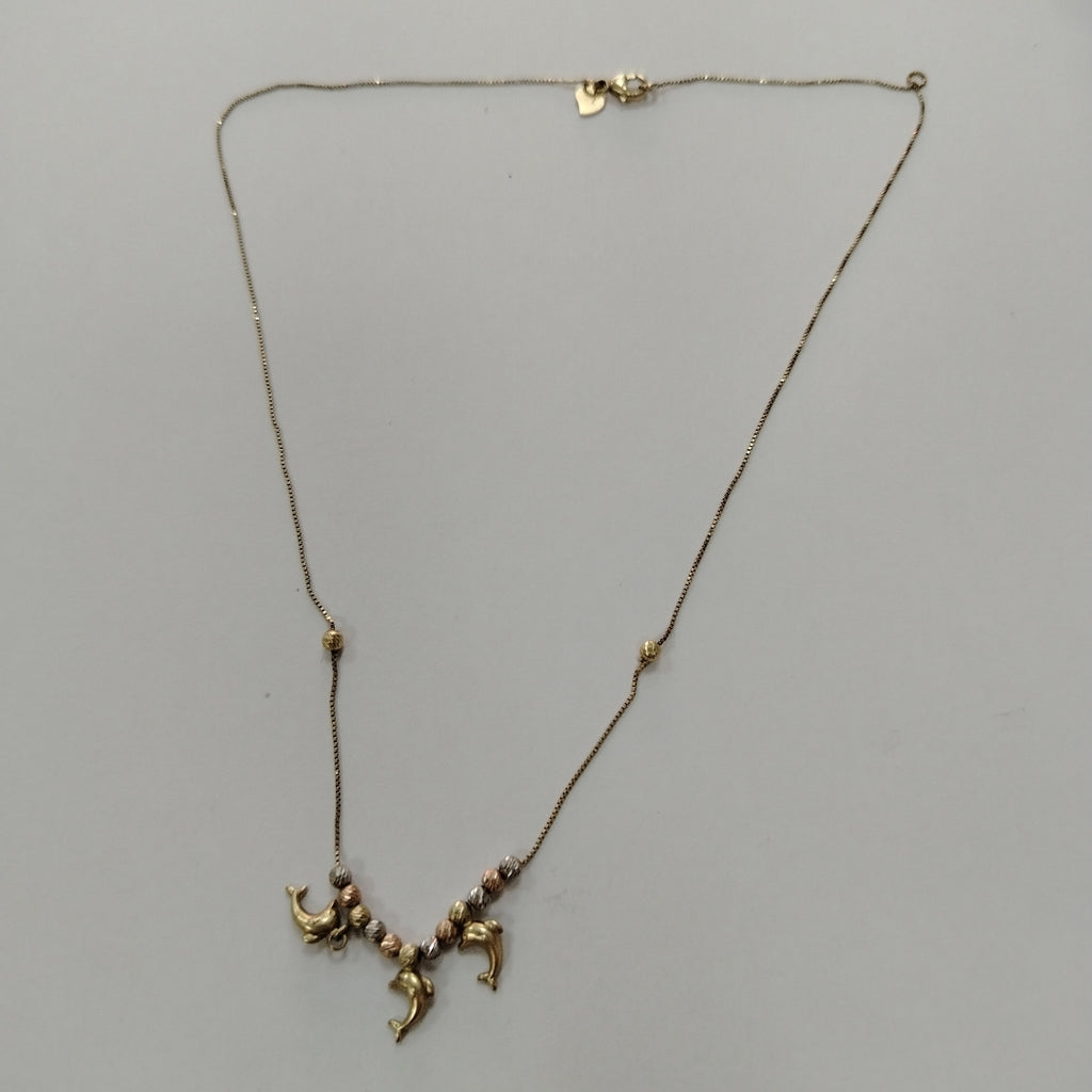 GARGANTILLA ORO, ORO COMBINADO 14 K 3.1 GRMS (SEMINUEVO)