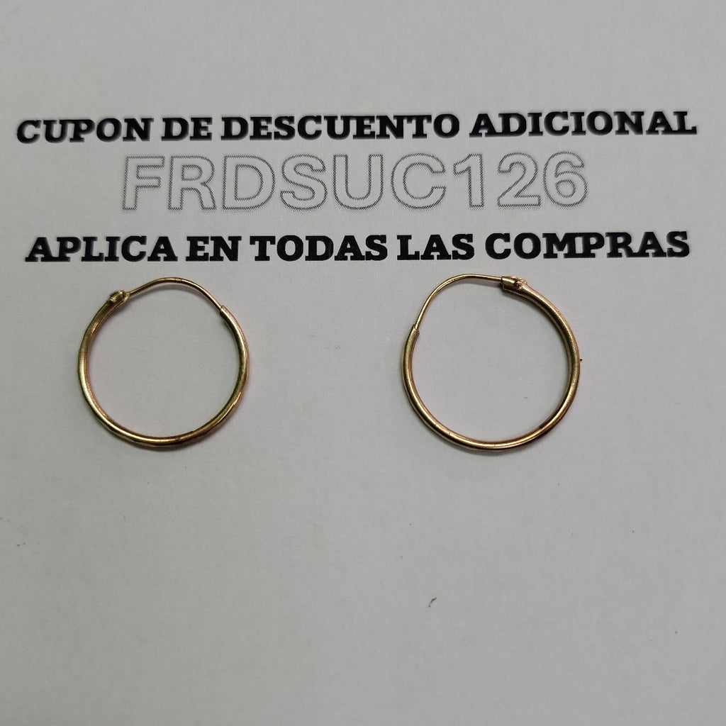 ARRACADAS PAR ORO 10 K 0.8 GRMS (SEMINUEVO)