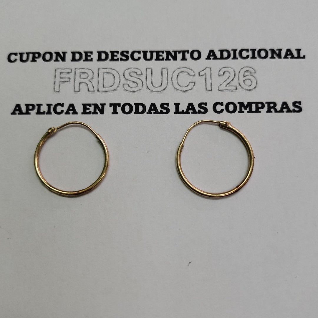 ARRACADAS PAR ORO 10 K 0.8 GRMS (SEMINUEVO)