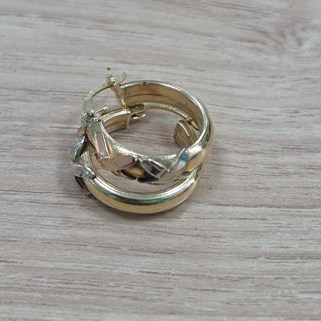 ARRACADAS PAR ORO 10 K 3.5 GRMS (SEMINUEVO)