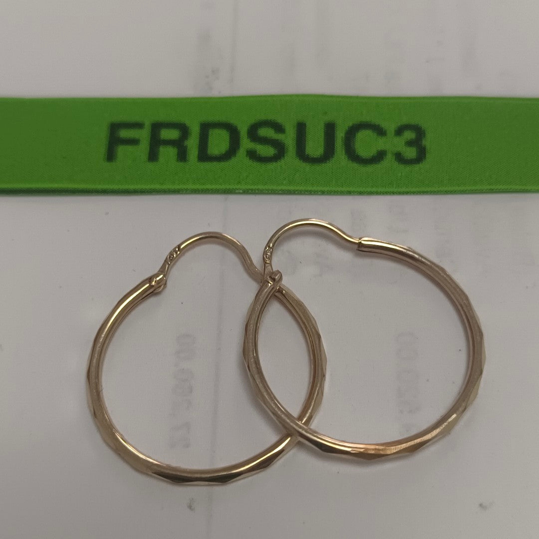 ARRACADAS PAR ORO 14 K 1.6 GRMS (SEMINUEVO)
