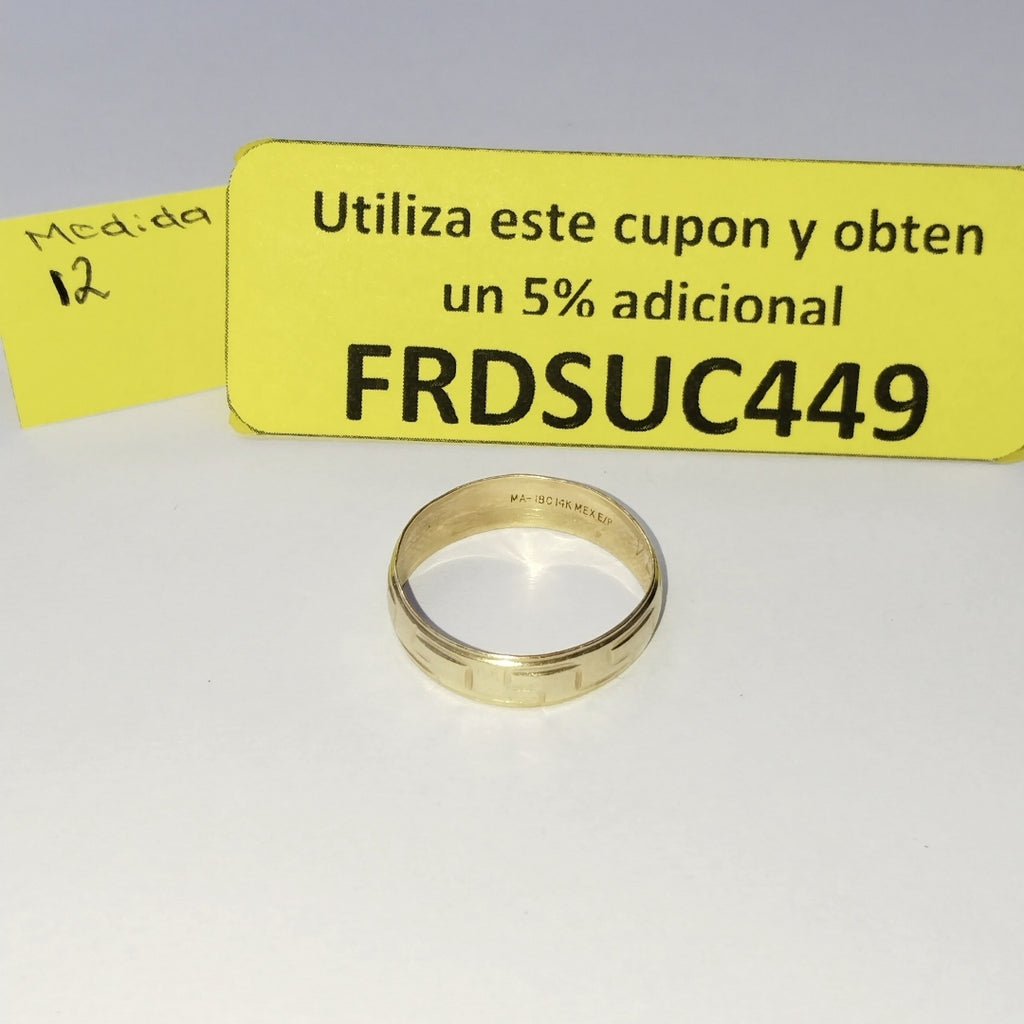 ARGOLLA ORO 14 K 2,10 GRMS (SEMINUEVO)