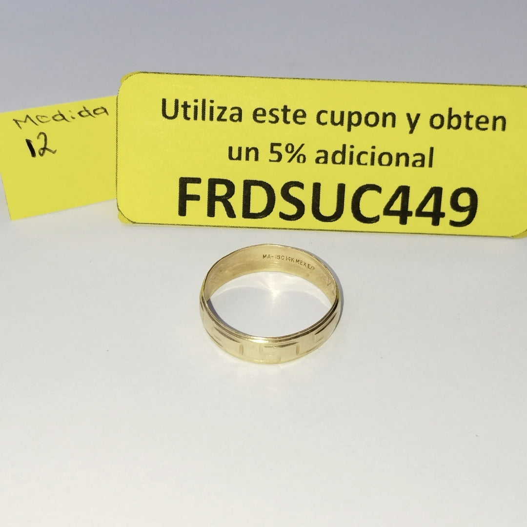ARGOLLA ORO 14 K 2,10 GRMS (SEMINUEVO)
