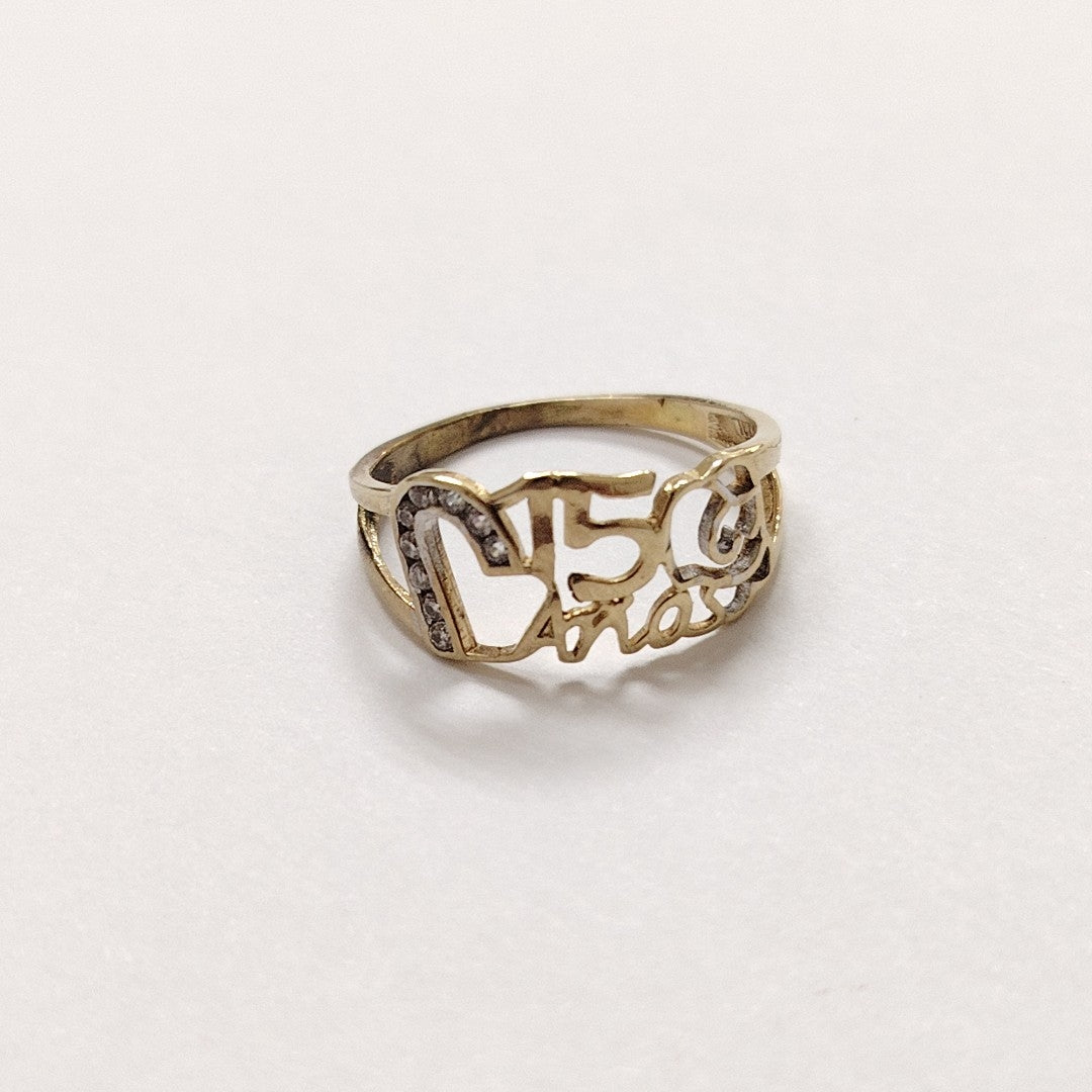 ANILLO ORO 10 K 1.5 GRMS (SEMINUEVO)